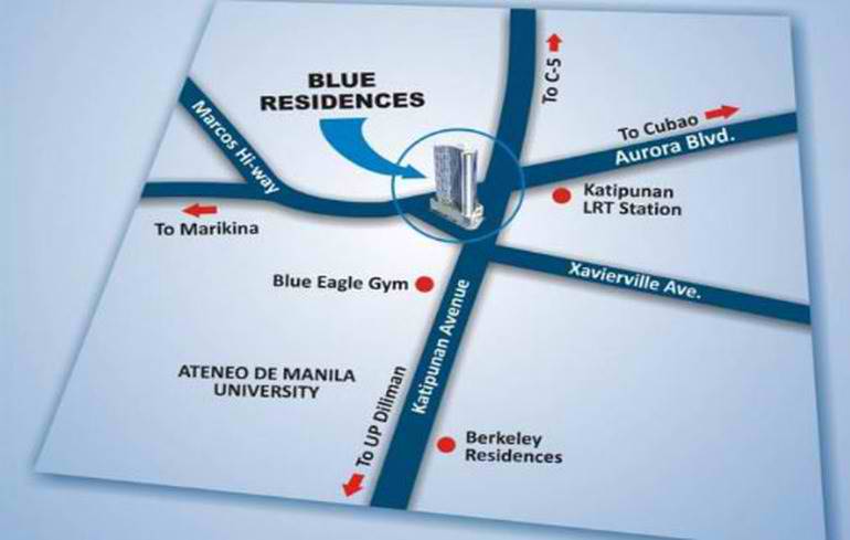1 Bedroom condo for sale at Blue Residences near ATENEO in QC