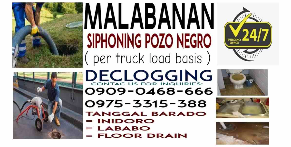 TAGUIG MALABANAN SIPHONING DECLOGGING TANGGAL BARA 09090468666