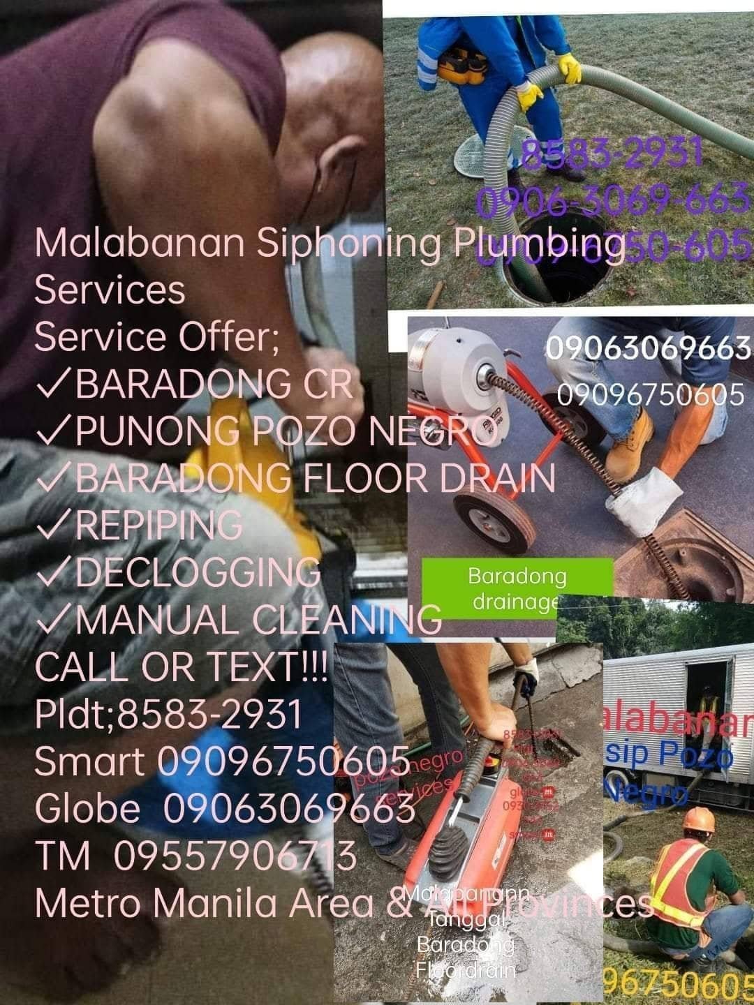 Bulacan Malabanan Siphoning Plumbing Services 85832931/09096750605