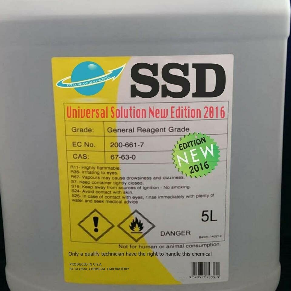 SSD Chemical Solution for Sale in Philippines – used for DFX Banknotes cleaning