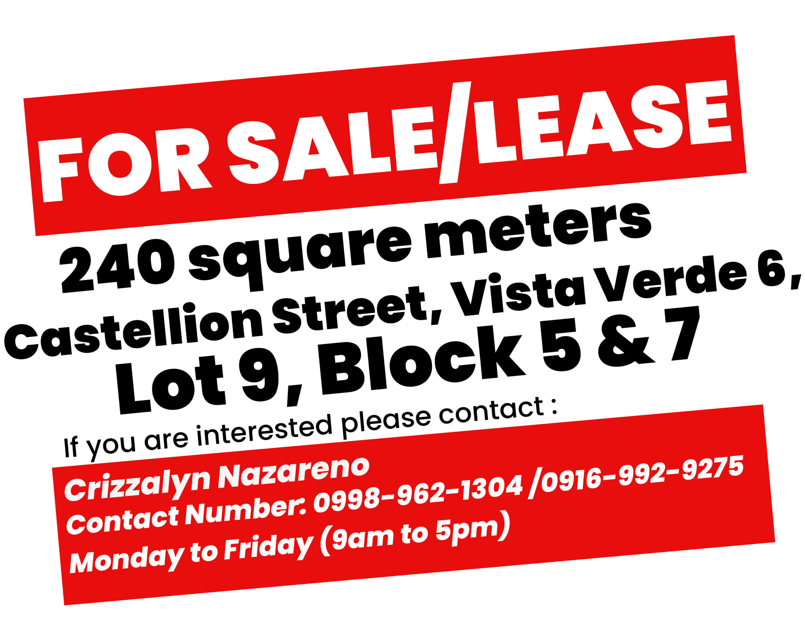 LOT FOR SALE -CAINTA