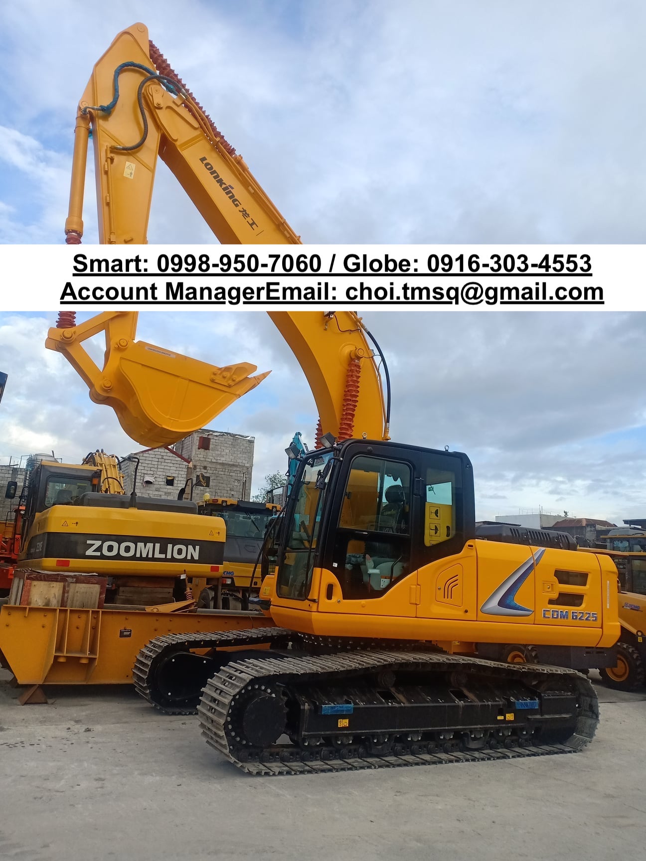 Brand new LONKING Backhoe excavator 1.1cbm cummins engine for sale