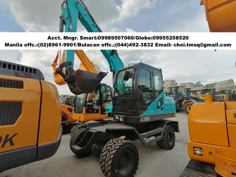 Brand new JINGGONG Backhoe excavator wheel type FREE Breaker line .25cbm for sale