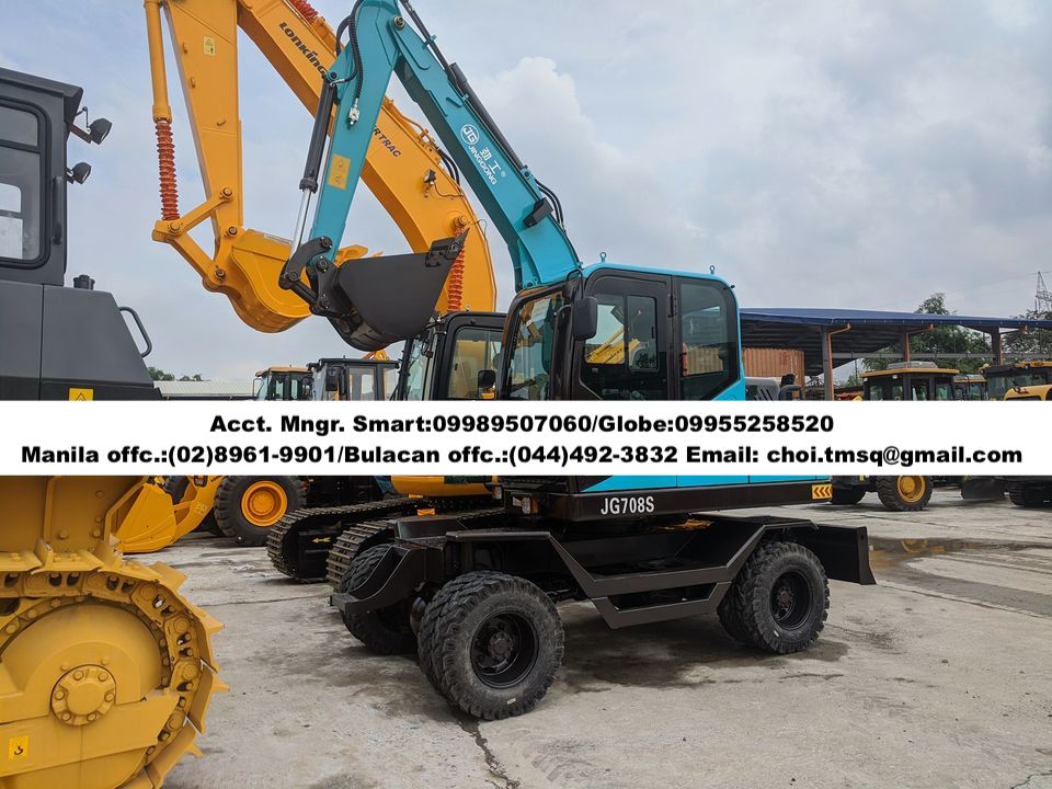 Brand new JINGGONG Backhoe excavator wheel type FREE Breaker line .25cbm for sale