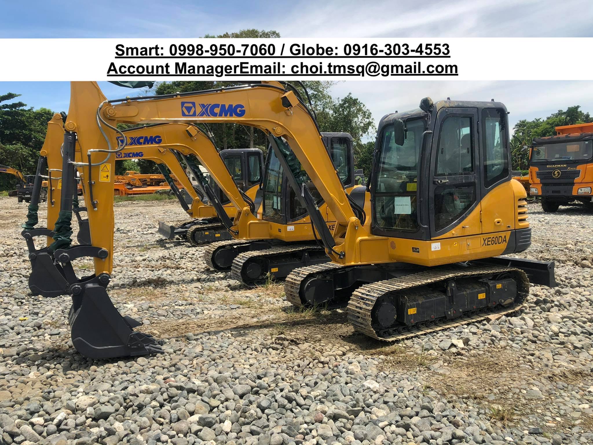 Brand new XCMG Backhoe excavator .23cbm yanmar engine for sale