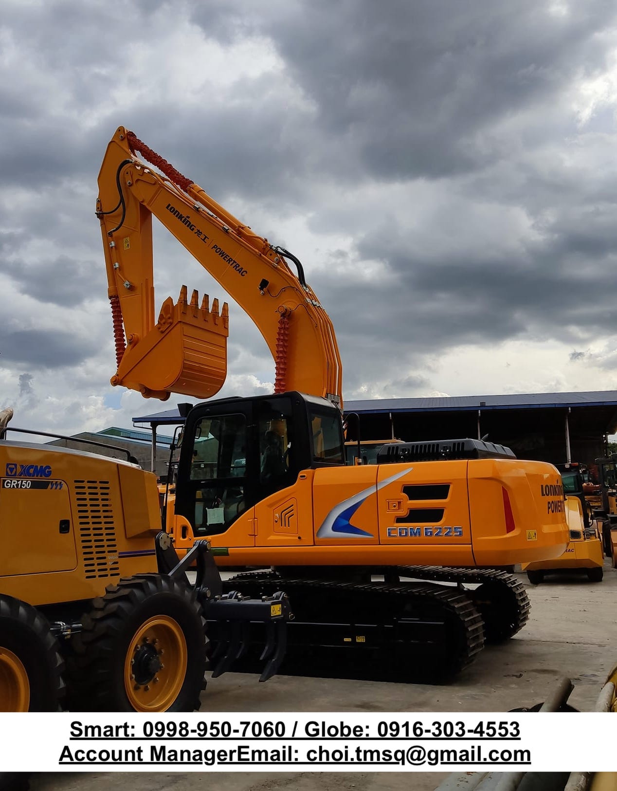 Brand new LONKING Backhoe excavator 1.1cbm cummins engine for sale