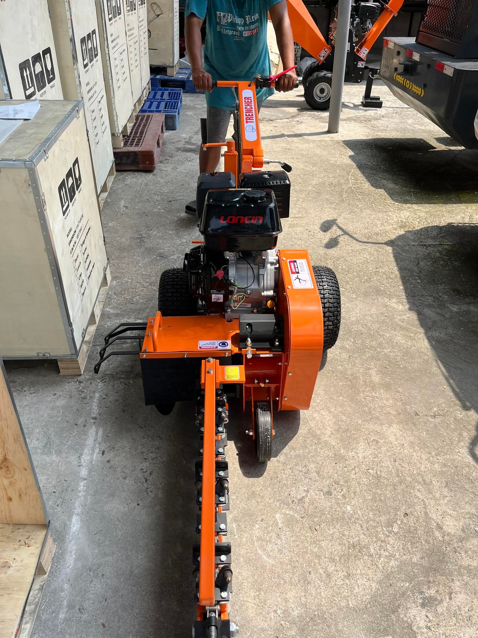 PRIMUS Mini trencher 420cc loncin engine for sale