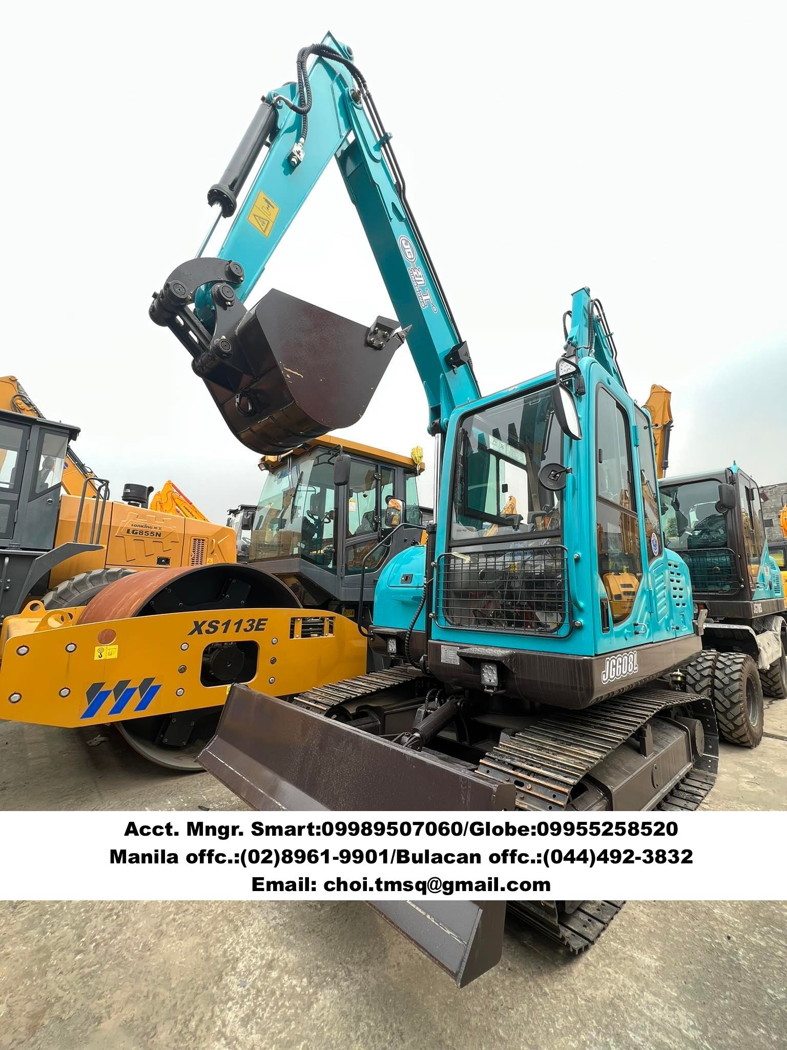 Brand new JINGGONG Backhoe excavator .25cbm yunnei engine FREE breaker line for sale