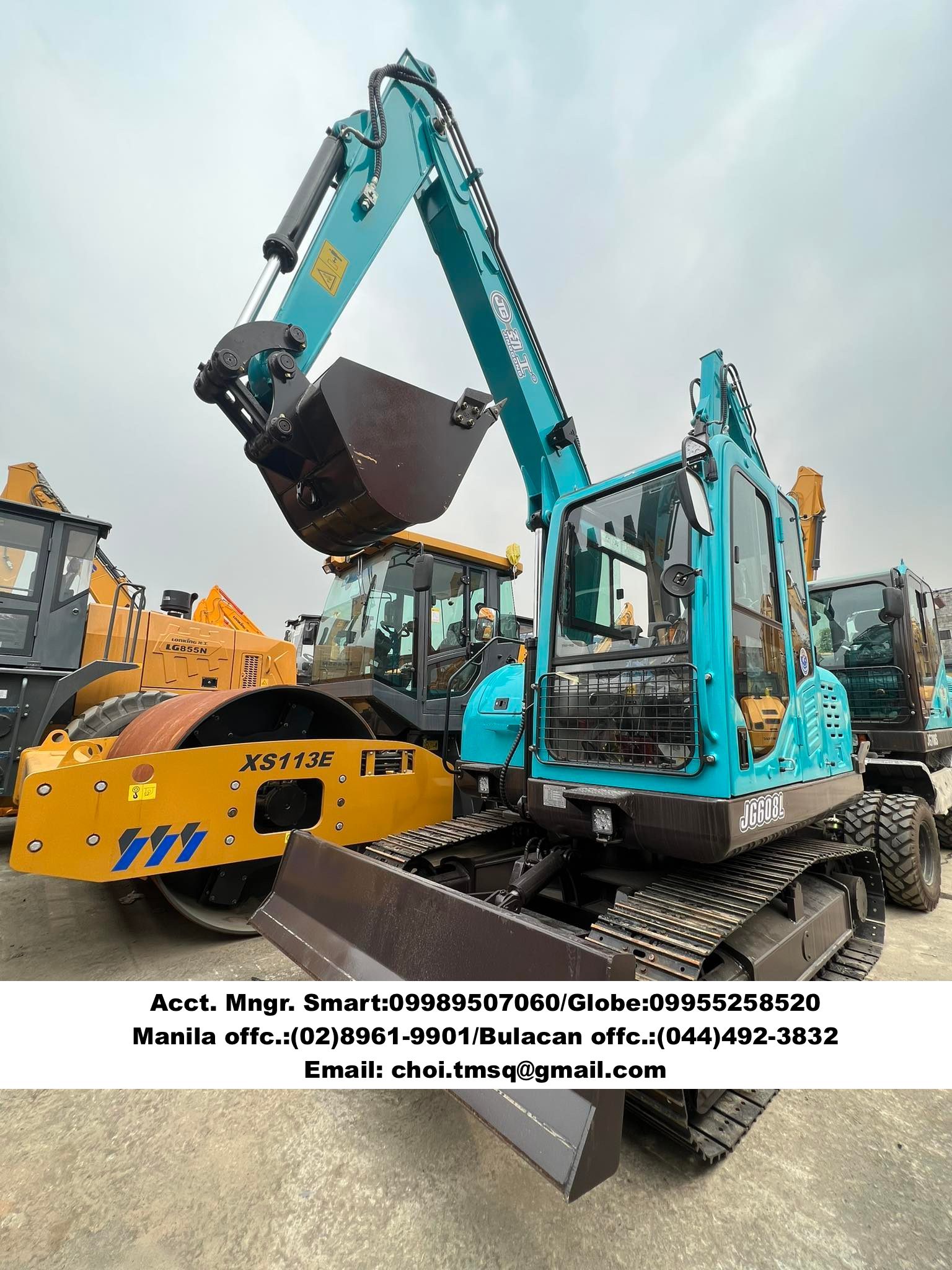 Brand new JINGGONG Backhoe excavator .25cbm yunnei engine FREE breaker line for sale