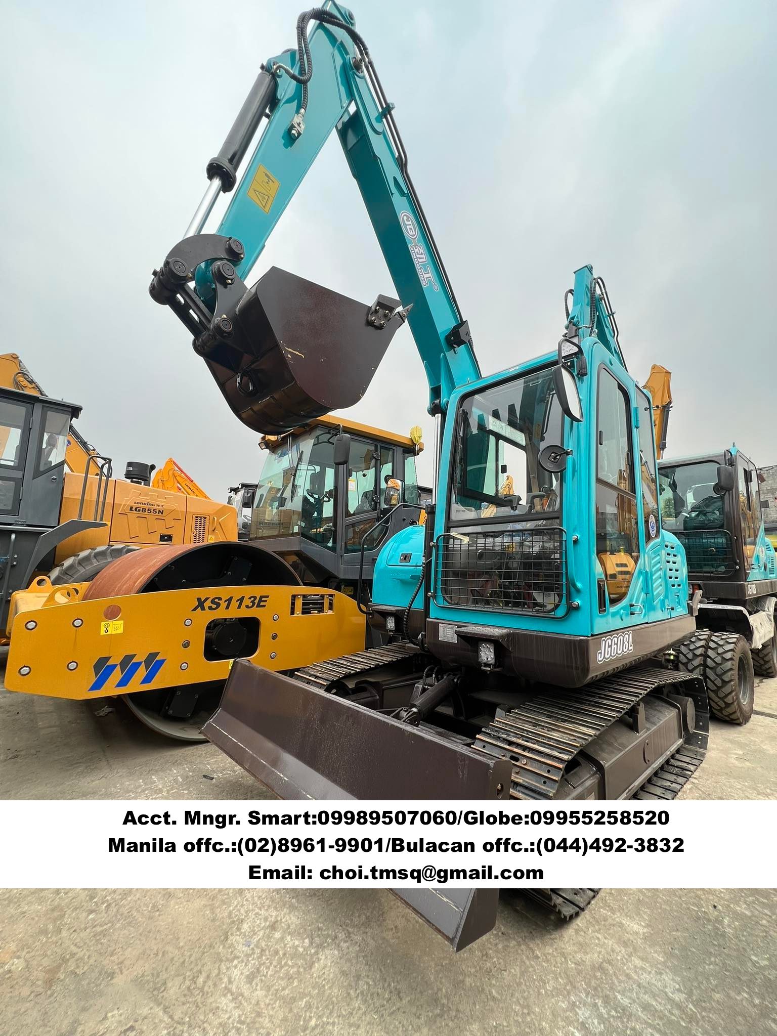 Brand new JINGGONG Backhoe excavator .25cbm yunnei engine FREE breaker line for sale