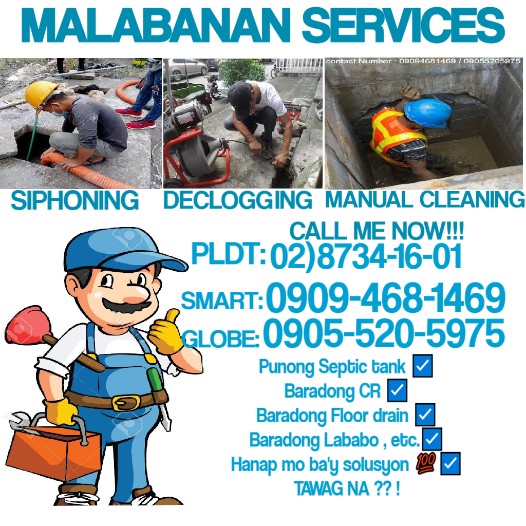 caloocan city Malabanan Siphoning Pozo negro and plumbing services