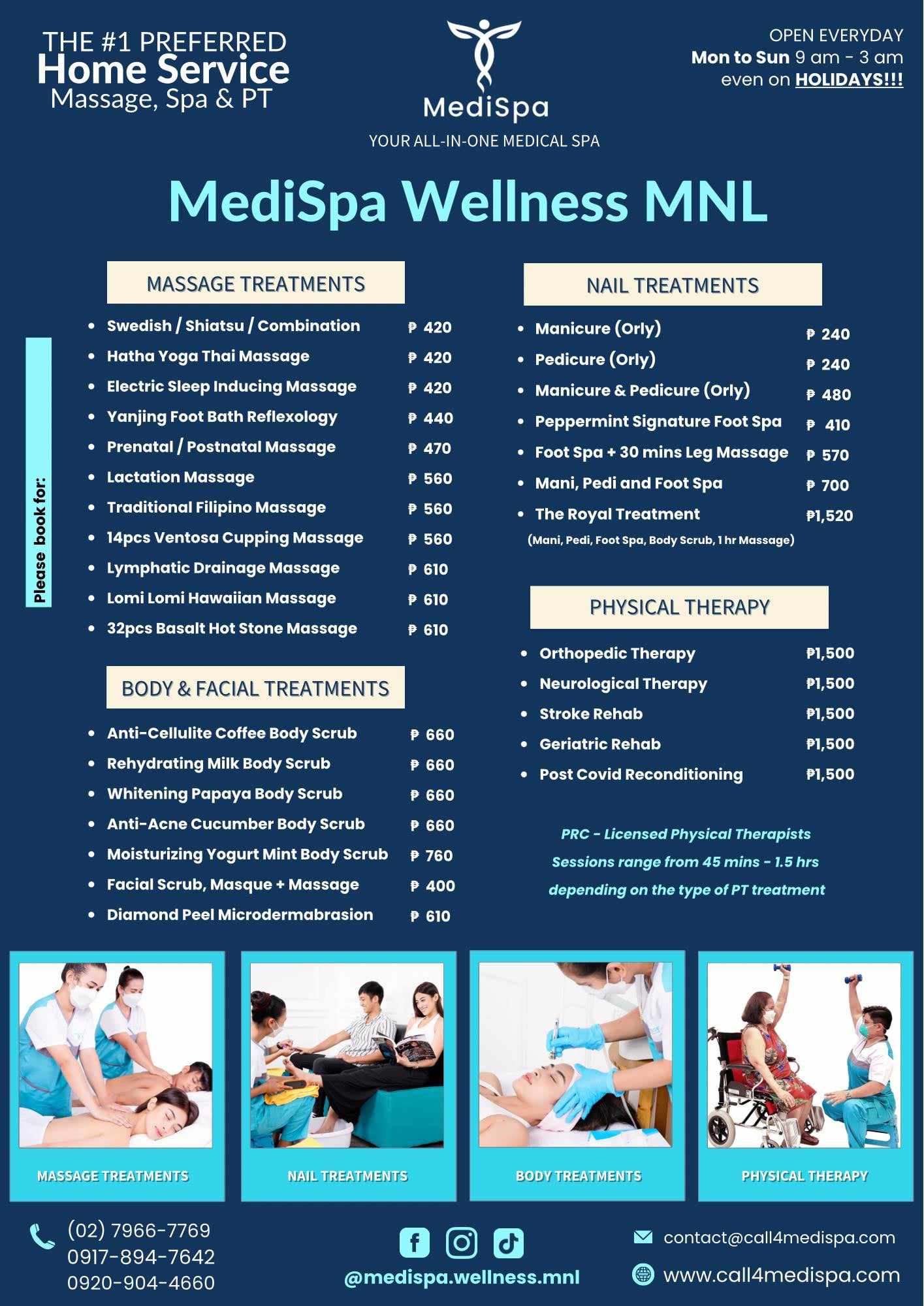 HOME SERVICE MASSAGE AND SPA!