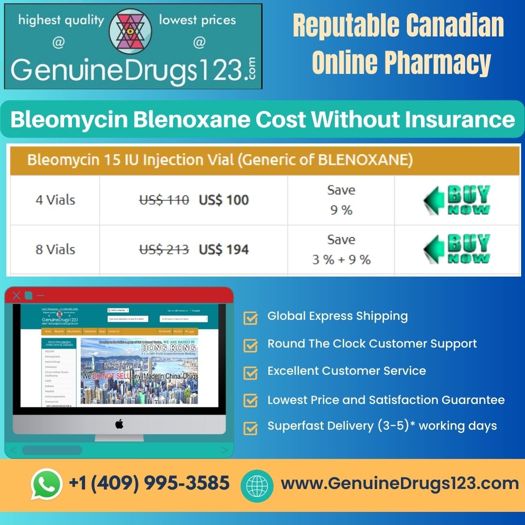 Bleomycin Blenoxane Cost Without Insurance