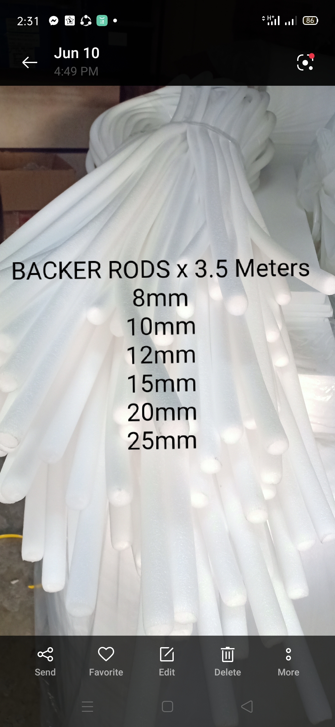 Backer Rods foam joint rod