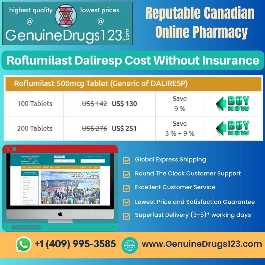 Roflumilast Daliresp Cost Without Insurance