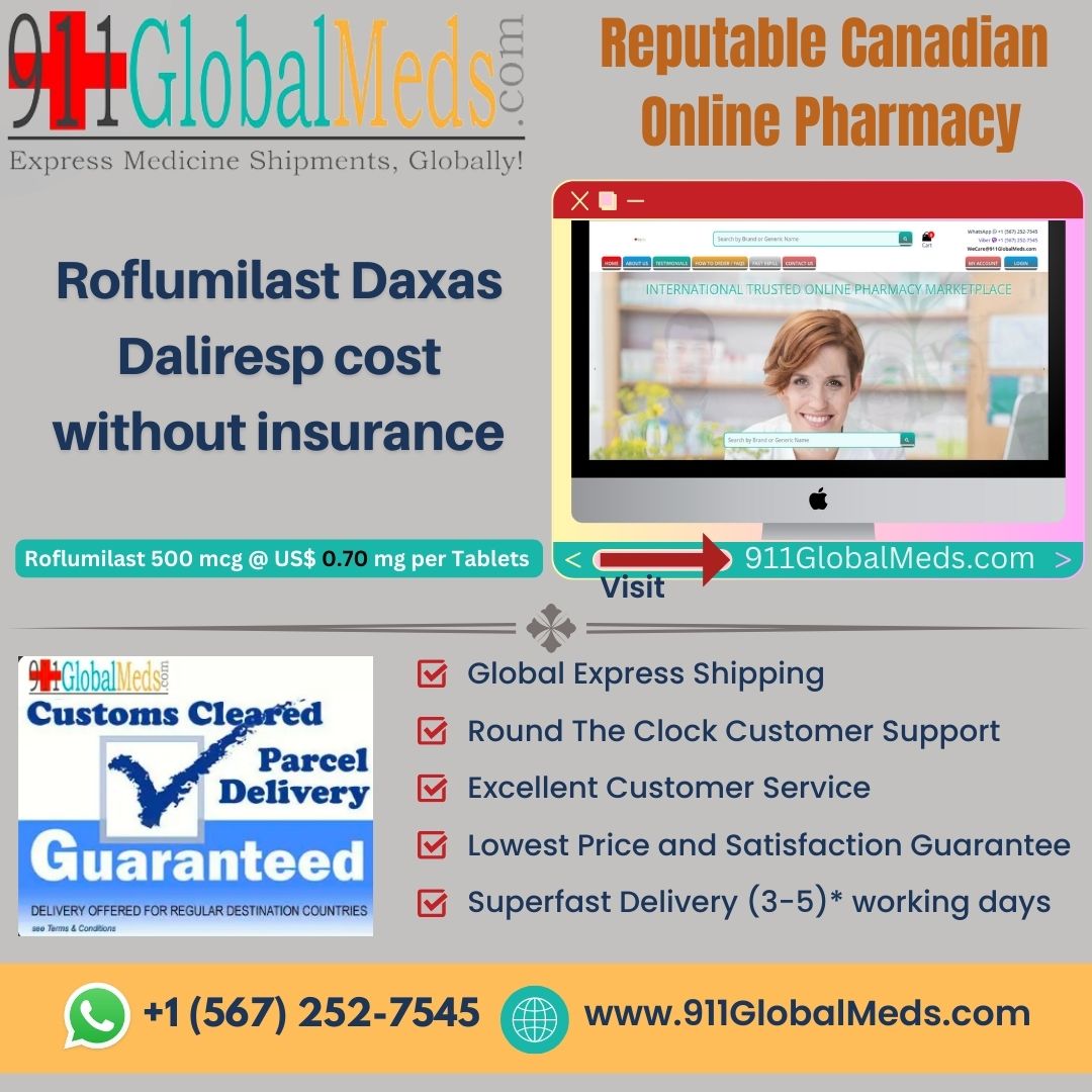 Roflumilast Daxas Daliresp cost without insurance