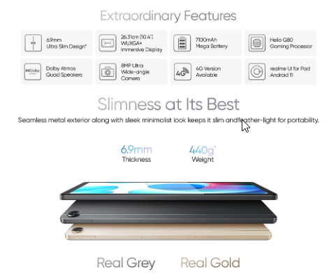Realme Pad 4GB+64GB LTE | AIoT