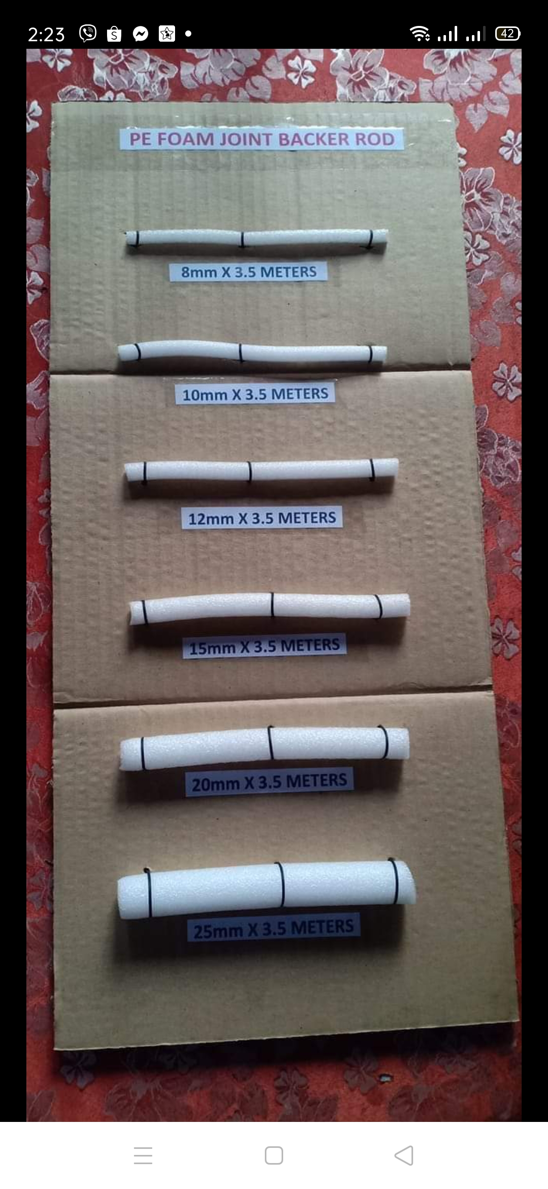 Backer Rods foam joint rod