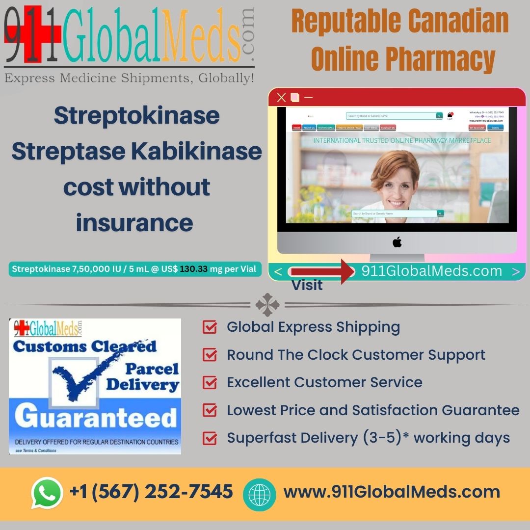 Streptokinase Streptase Kabikinase cost without insurance