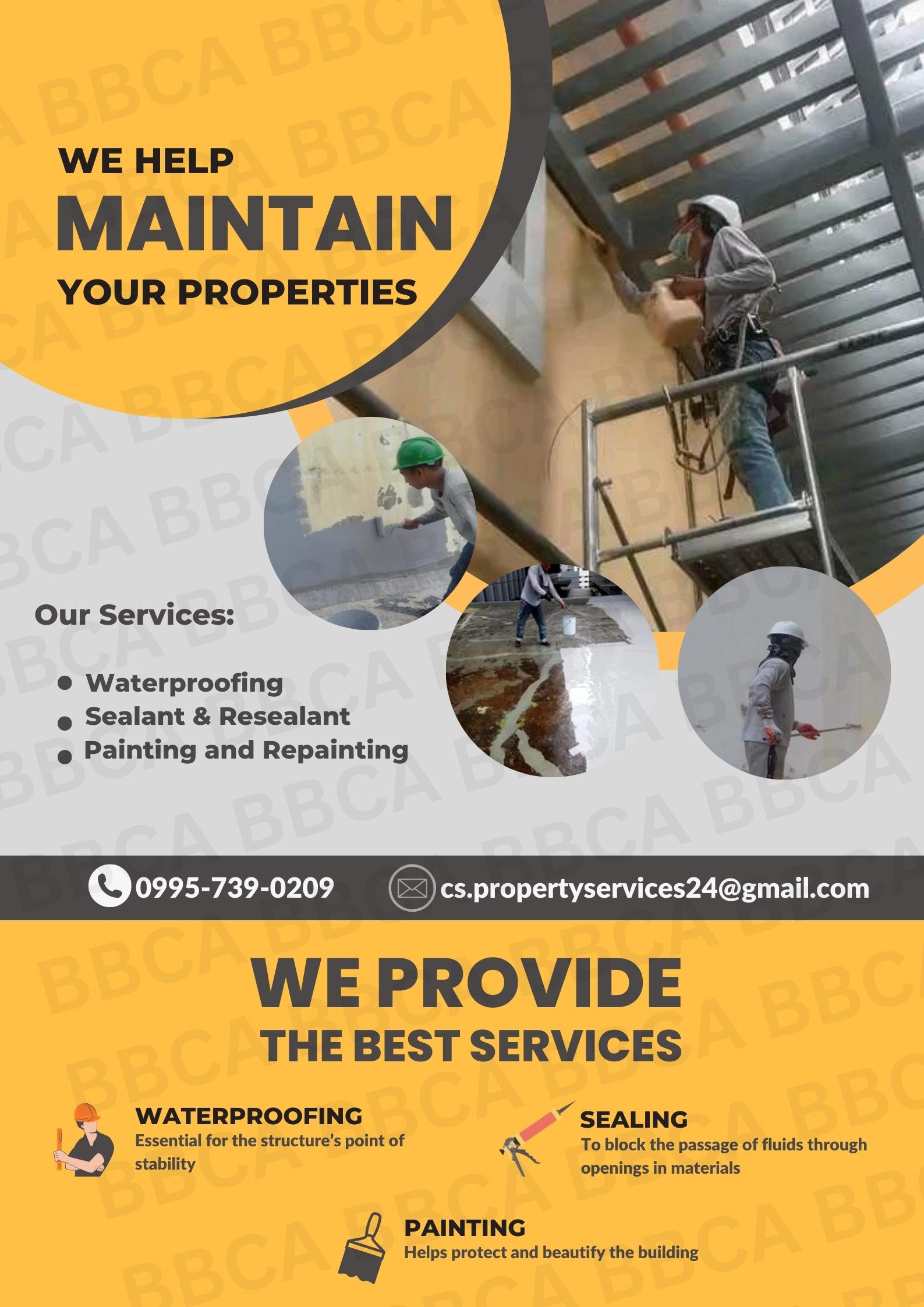 WATERPROOFING, SEALANT, PAINTING WORKS – ORTIGAS