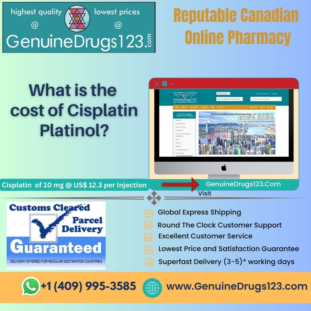 What is the cost of Cisplatin Platinol?