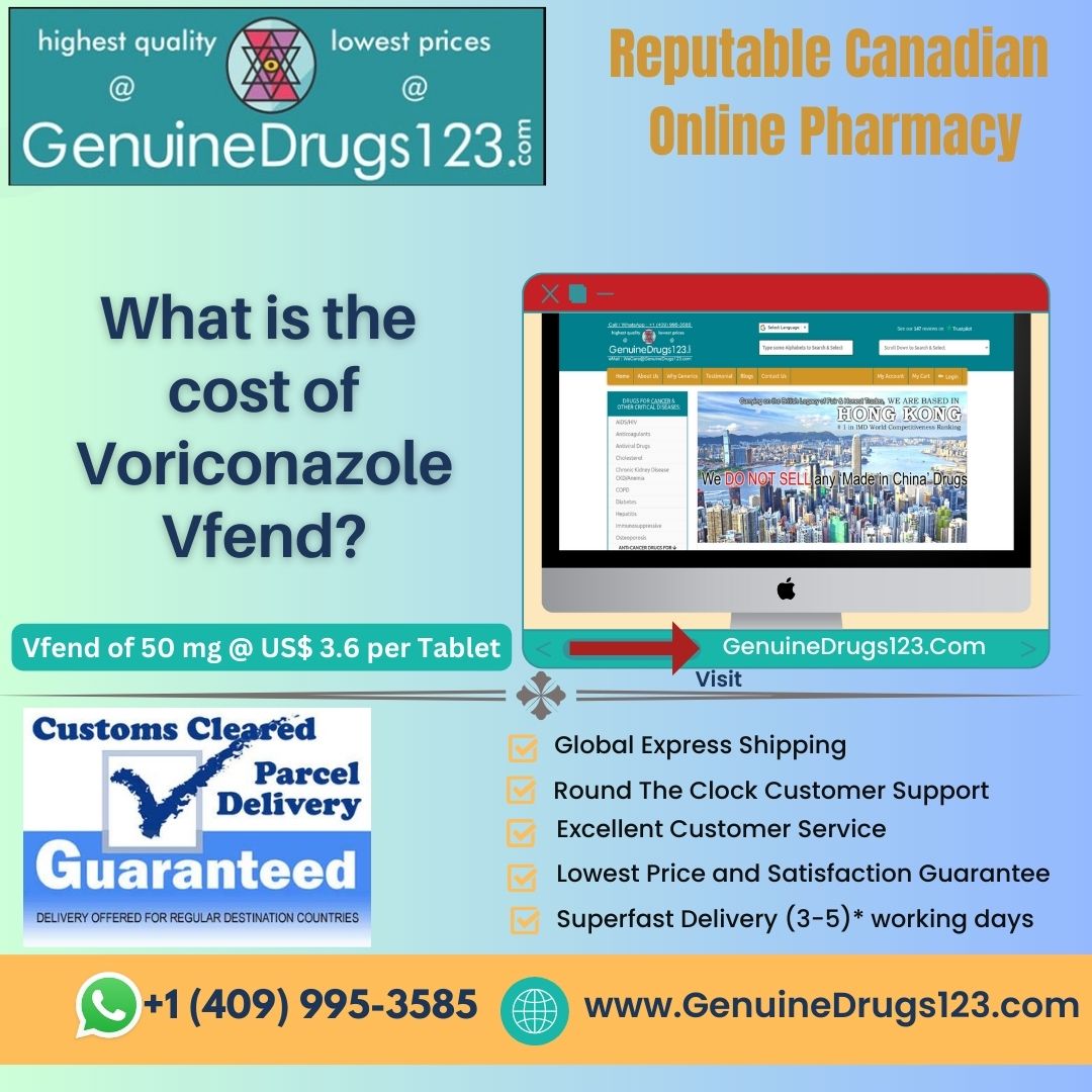 What is the cost of Voriconazole Vfend?
