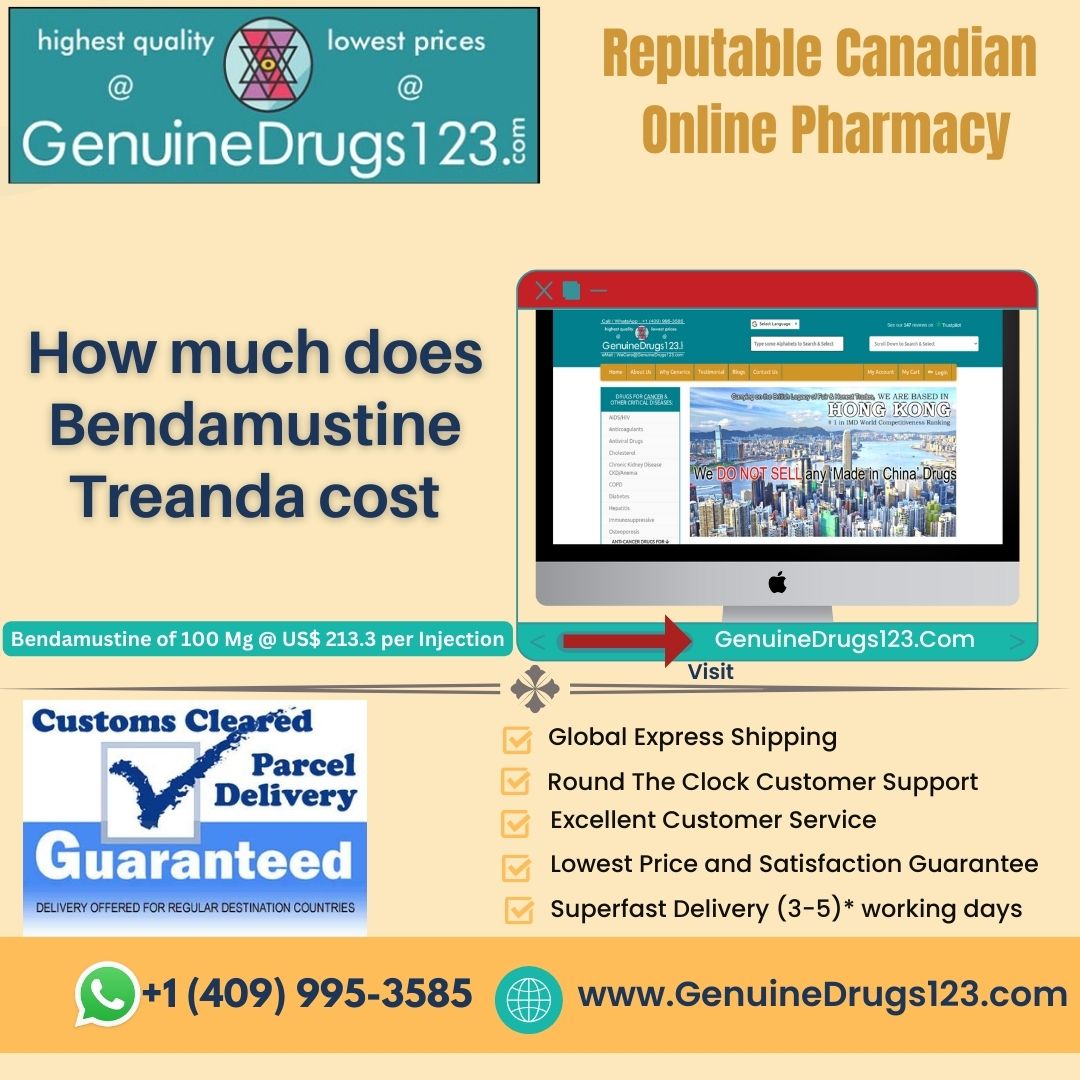 How much does Bendamustine Treanda cost