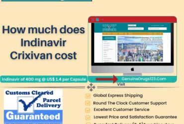 How much does Indinavir Crixivan cost