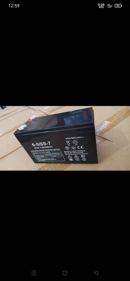 Battery 12volts x 7AH UPS Battery ( Replacement Battery for UPS)