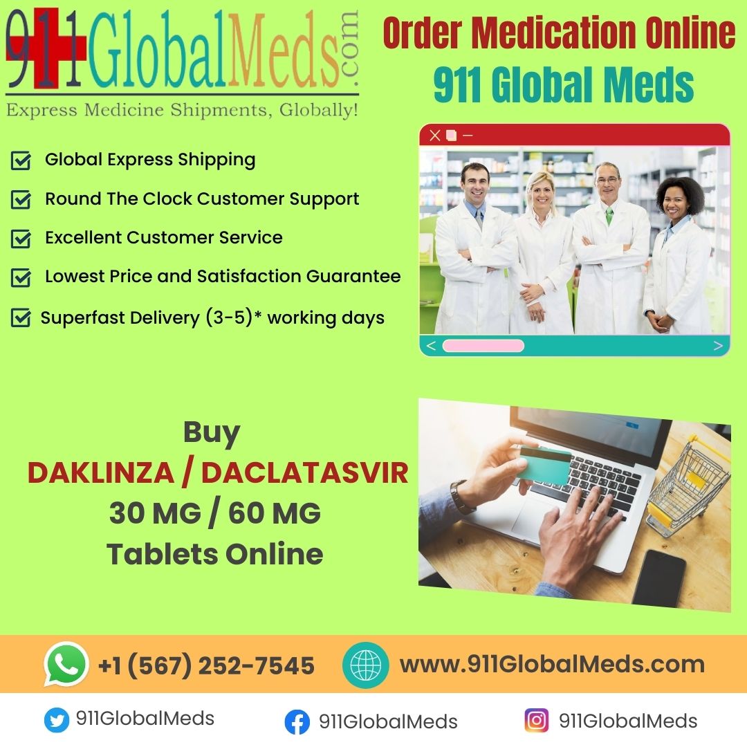 Order Medication Online – 911 Global Meds – Buy DAKLINZA