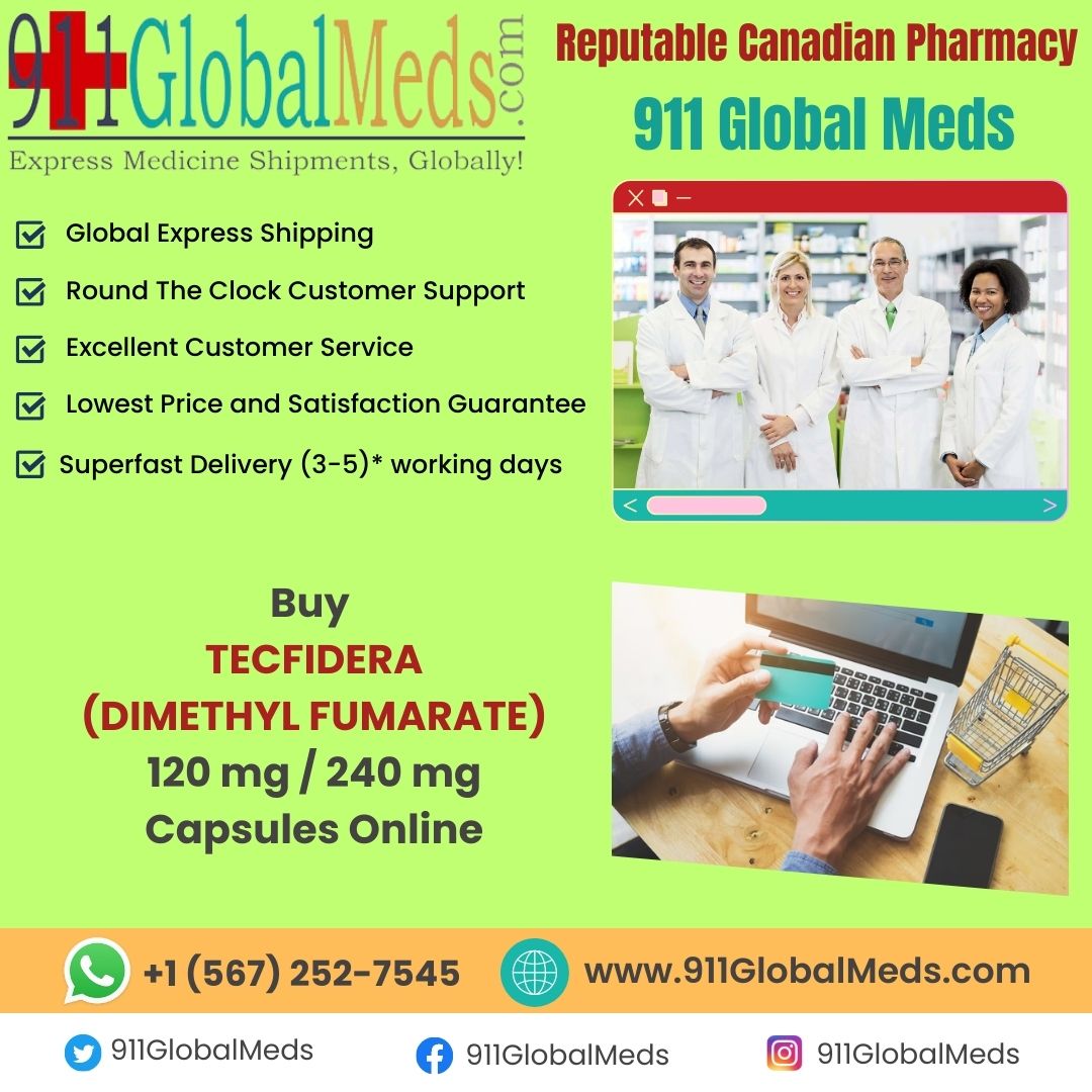 Reputable Canadian Pharmacy – 911 Global Meds – Buy TECFIDERA