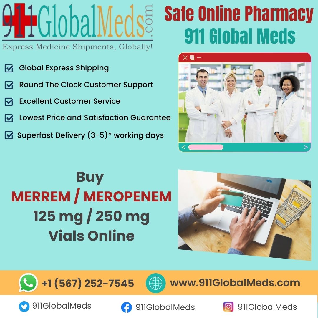 Safe Online Pharmacy – 911 Global Meds – Buy MERREM