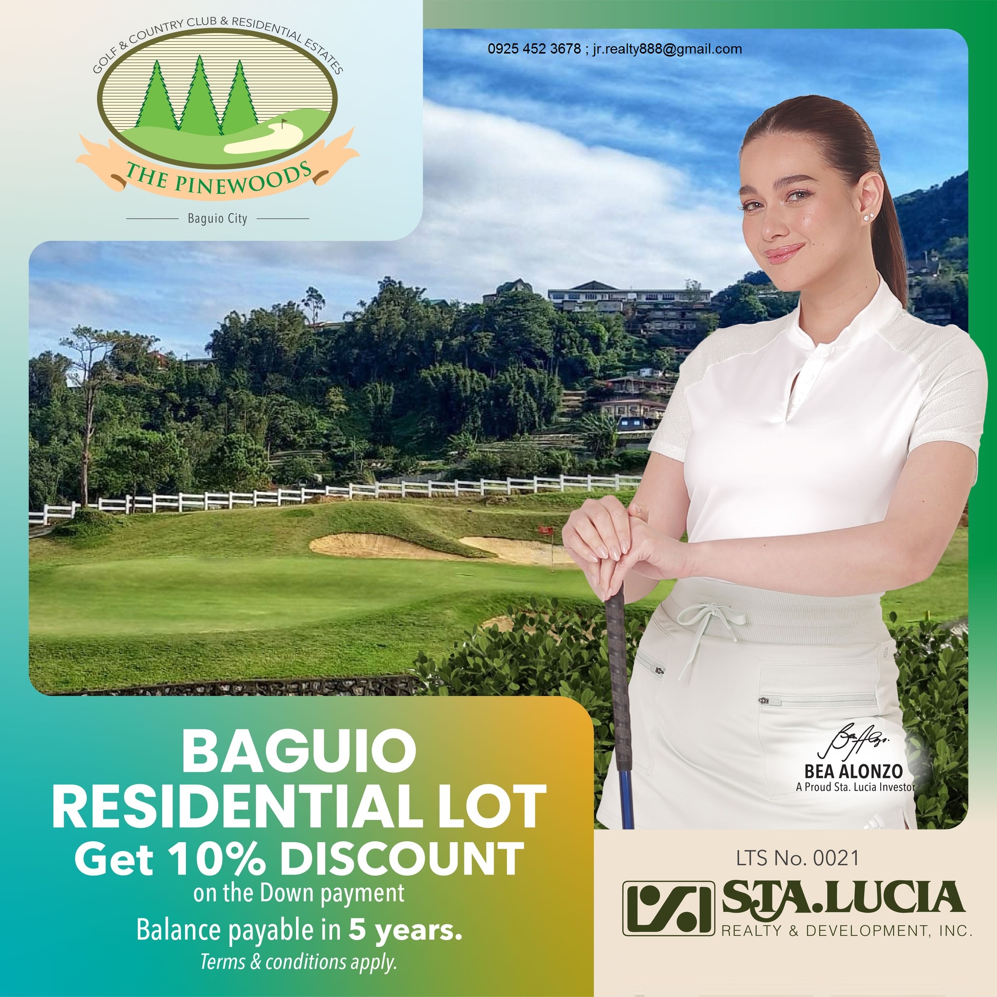 355SQM LOT FOR SALE IN PINESWOOD GOLF BENGUET BAGUIO