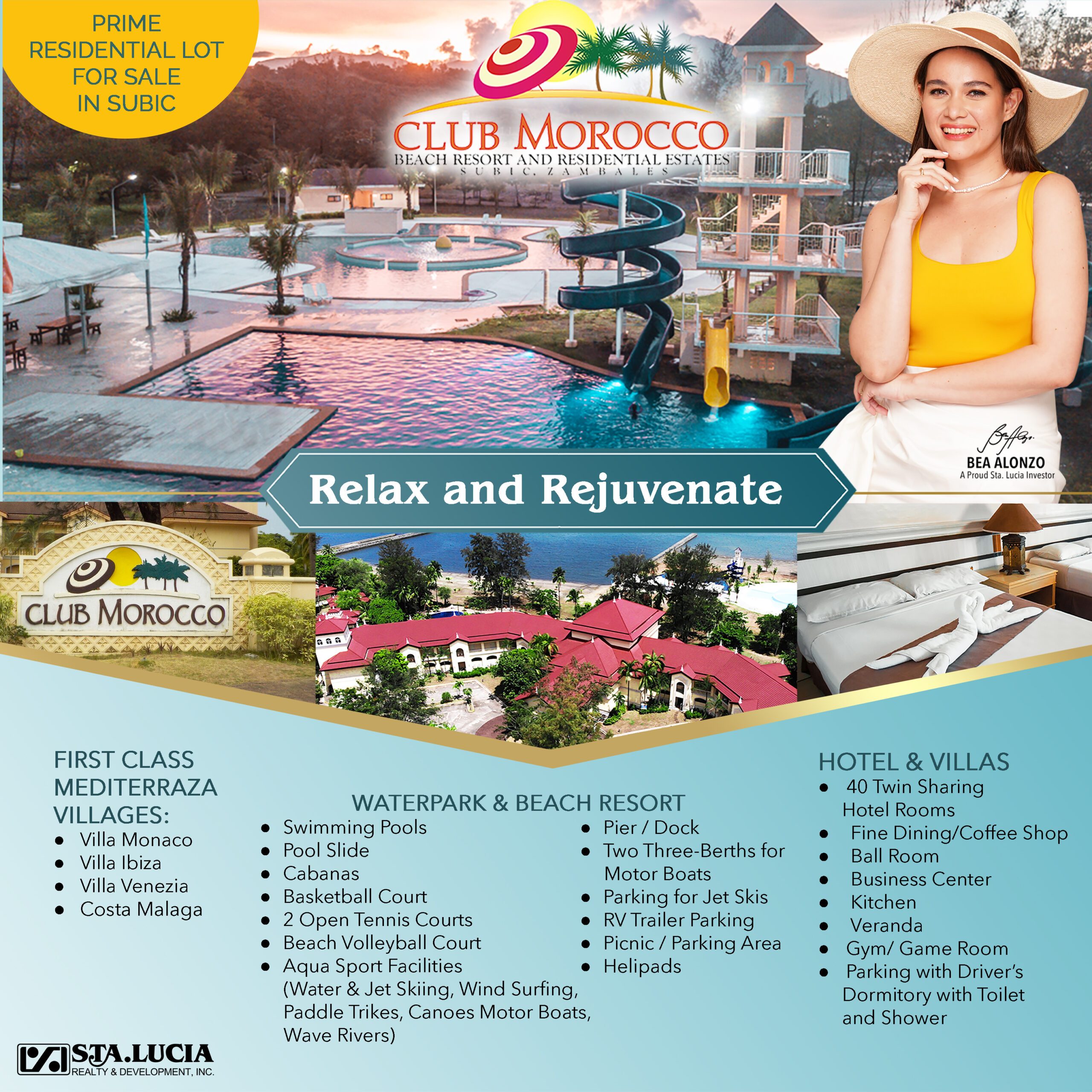 204 sqm  Lot for sale in Subic Zambales at Club Morocco