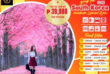 5D4N KOREA TOUR with AIRFARE