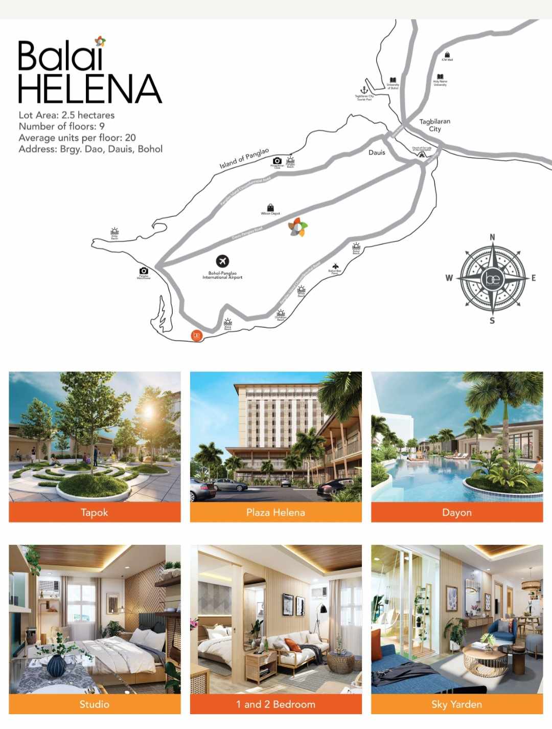 Balai Helena Panglao by Be Residences (1-BEDROOMS UNIT) PRE-SELLING