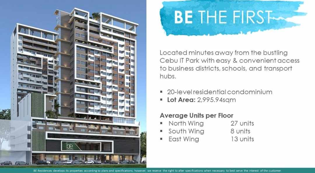 Be Residences Lahug (Studio Unit ) PRE-SELLING