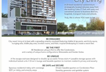 Be Residences Lahug (Studio Unit w/ Balcony )PRE-SELLING