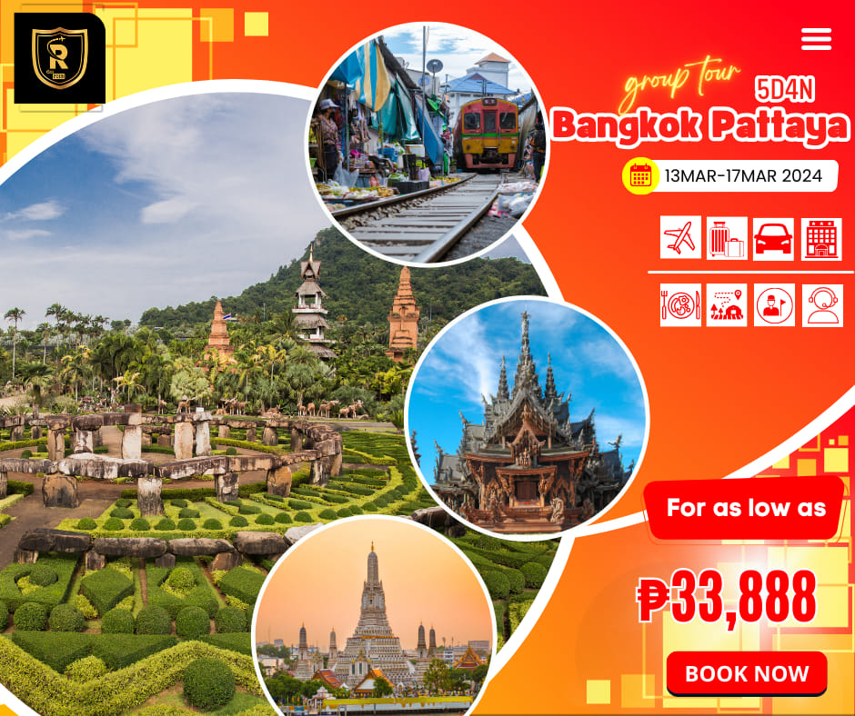 5D4N BANGKOK – PATTAYA GROUP TOUR