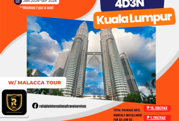 4D3N KUALA LUMPUR PACKAGE WITH MALACCA TOUR