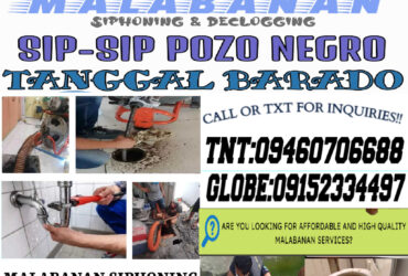 MALABANAN SIPHONING DECLOGGING SERVICES 09152334497