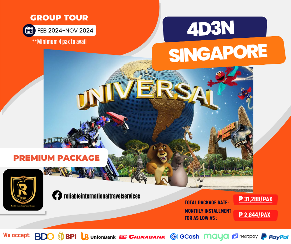 4D3N SINGAPORE PREMIUM PACKAGE (GROUP DEPARTURE)