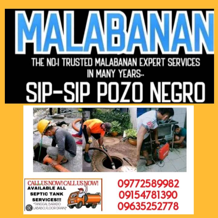 Metro manila Malabanan siphoning declogging services 09154781390