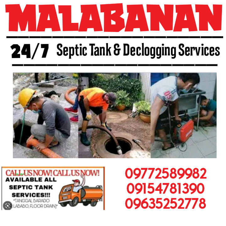 Laguna Malabanan siphoning declogging services 09772589982