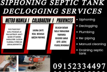 MALABANAN PLUMBING /DECLOGGING SERVICES 09152334497