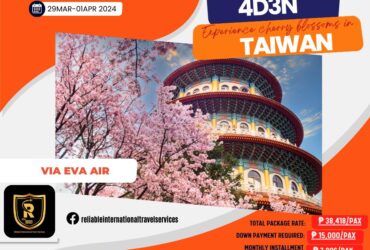 TAIWAN PACKAGE – GROUP DEPARTURE
