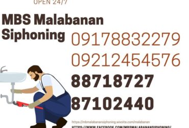 MALABANAN SIPHONING AND PLUMBING SERVICES METRO MANILA 09212454576