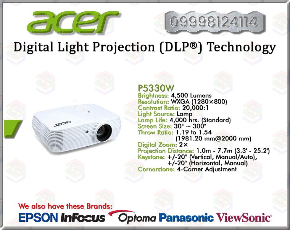 ACER PROJECTOR | DIGITAL LIGHT PROJECTION (DLP®) TECHNOLOGY