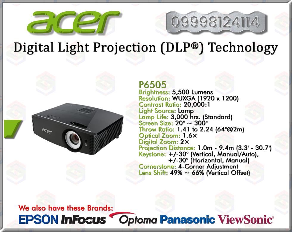 ACER PROJECTOR | DIGITAL LIGHT PROJECTION (DLP®) TECHNOLOGY