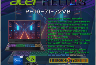 ACER PREDATOR HELIOS 16 GAMING NOTEBOOK-LAPTOP